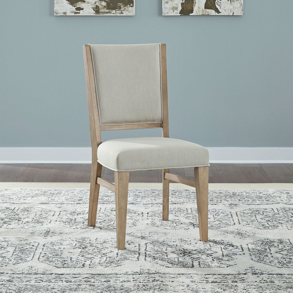 Brentwood 7 Piece Double Pedestal Table Set - Sandstone