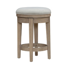 Brentwood Upholstered Swivel Console Stool  - Sandstone