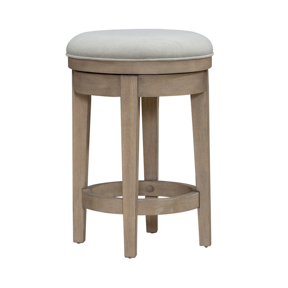 Brentwood Upholstered Swivel Console Stool  - Sandstone