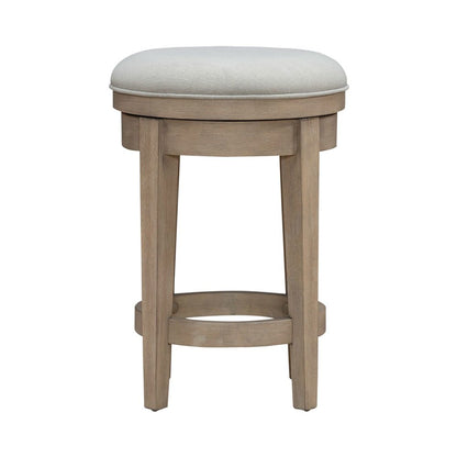 Brentwood Upholstered Swivel Console Stool  - Sandstone