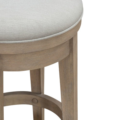 Brentwood Upholstered Swivel Console Stool  - Sandstone