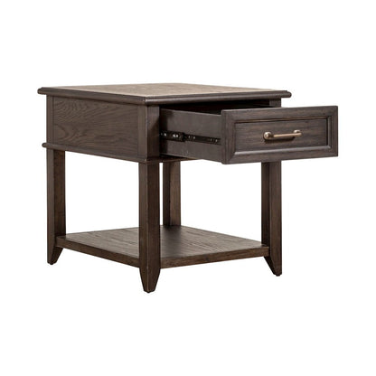 3 Pc Living Room Set - Rectangular Lift Top Cocktail Table, 2 Drawer End Tables