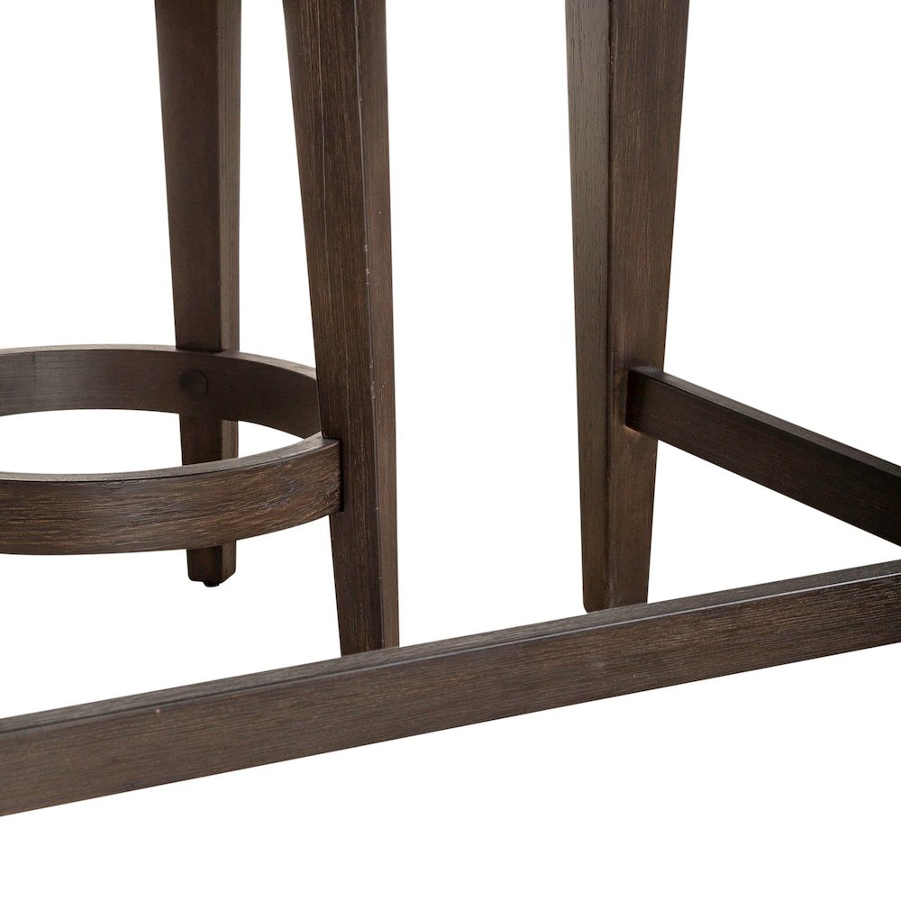 Mill Creek 4 PcConsole Table Set - 3 Upholstered Stools AC USB Charging Station
