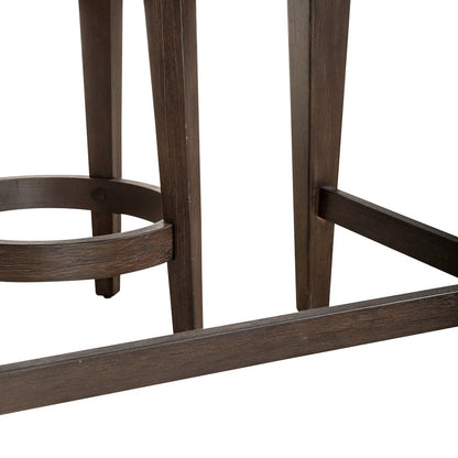 Mill Creek 4 PcConsole Table Set - 3 Upholstered Stools AC USB Charging Station