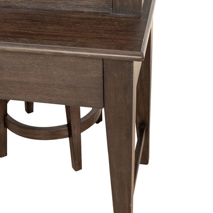 Mill Creek 4 PcConsole Table Set - 3 Upholstered Stools AC USB Charging Station