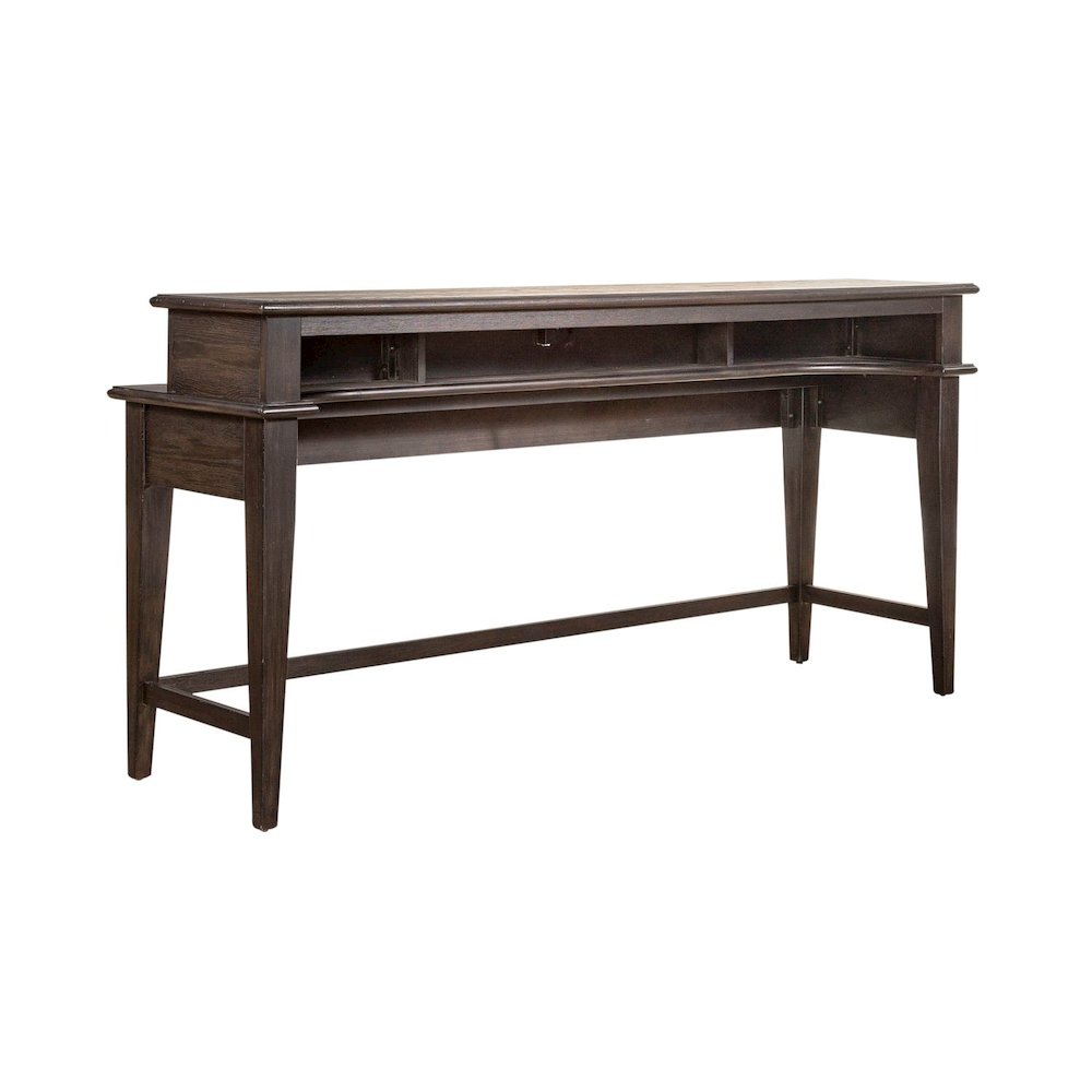 Mill Creek 4 PcConsole Table Set - 3 Upholstered Stools AC USB Charging Station
