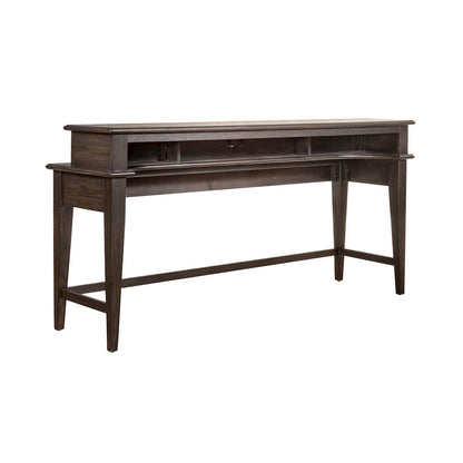 Mill Creek 4 PcConsole Table Set - 3 Upholstered Stools AC USB Charging Station