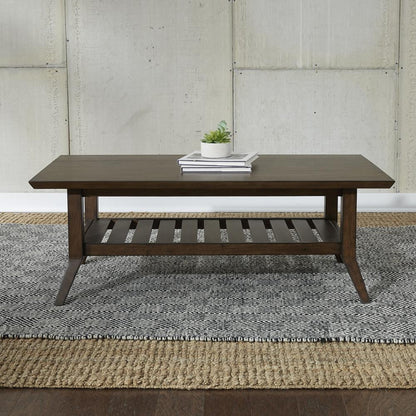 Ventura Blvd Rectangular Cocktail Table in Bronze Spice
