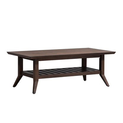 Ventura Blvd Rectangular Cocktail Table in Bronze Spice