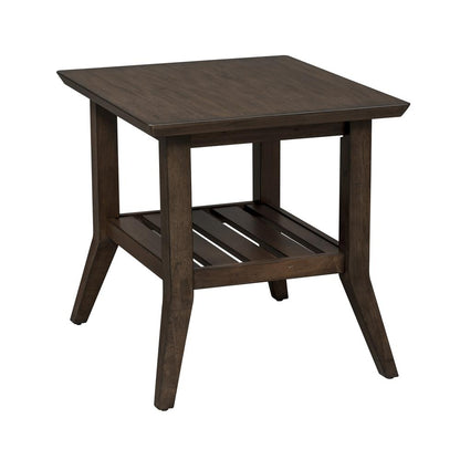 Ventura Blvd Rectangular End Table in Bronze Spice