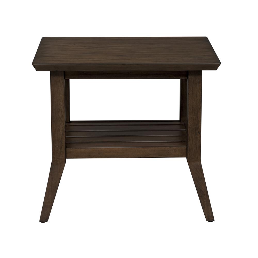 Ventura Blvd Rectangular End Table in Bronze Spice
