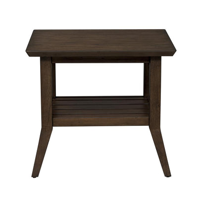 Ventura Blvd Rectangular End Table in Bronze Spice