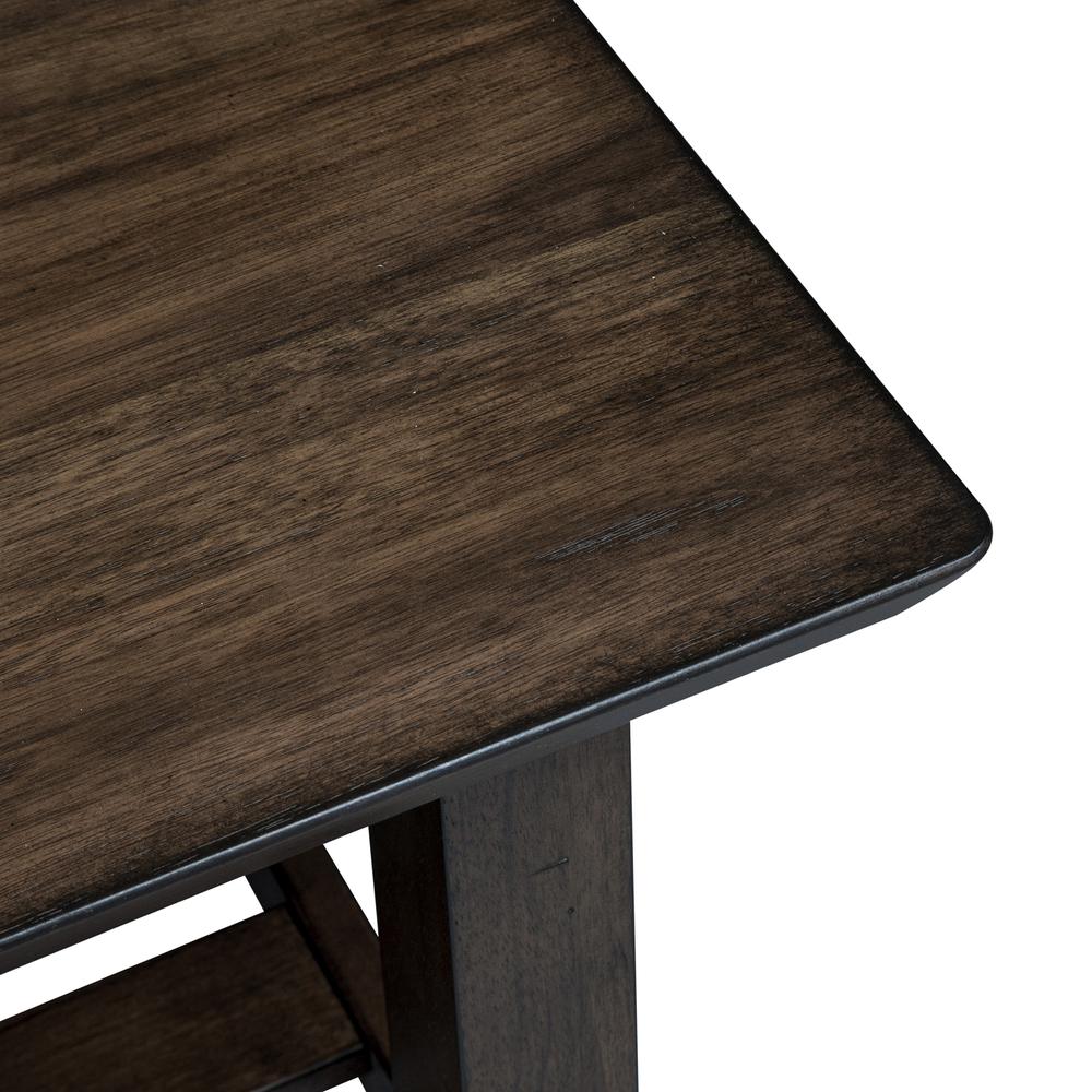 Ventura Blvd Rectangular End Table in Bronze Spice