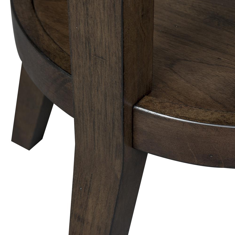 Ventura Blvd Round End Table in Bronze Spice