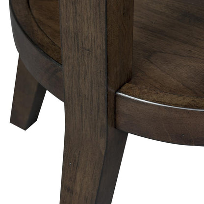 Ventura Blvd Round End Table in Bronze Spice