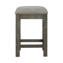 Uph Console Stool Contemporary Grey in Dusty Taupe Finish