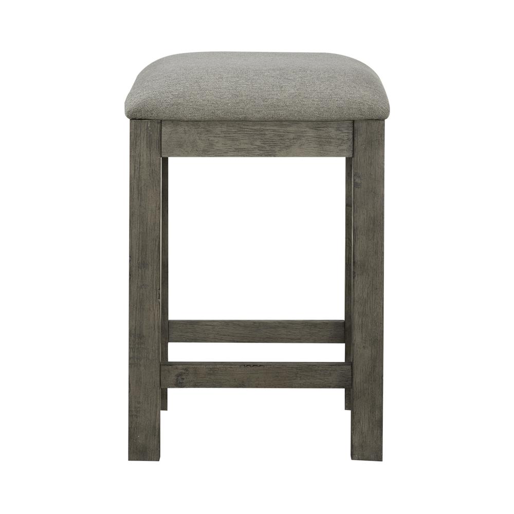 Uph Console Stool Contemporary Grey in Dusty Taupe Finish