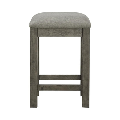 Uph Console Stool Contemporary Grey in Dusty Taupe Finish