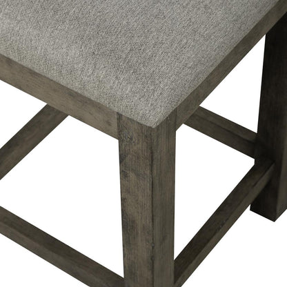 Uph Console Stool Contemporary Grey in Dusty Taupe Finish