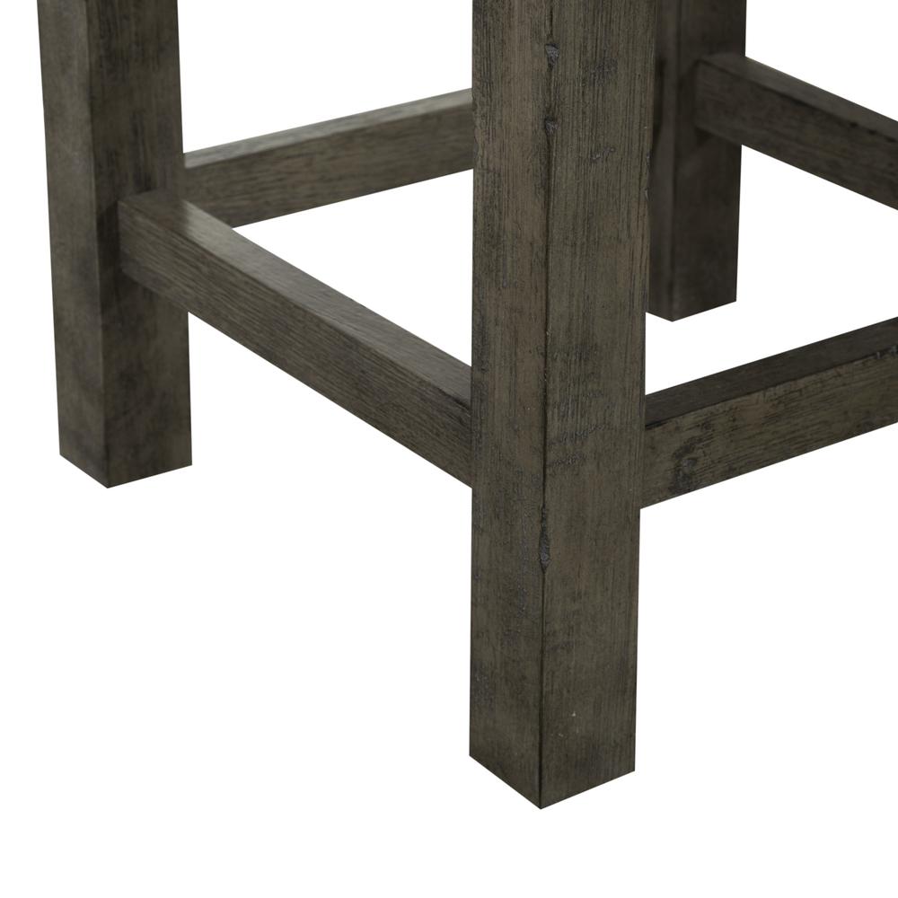 Uph Console Stool Contemporary Grey in Dusty Taupe Finish