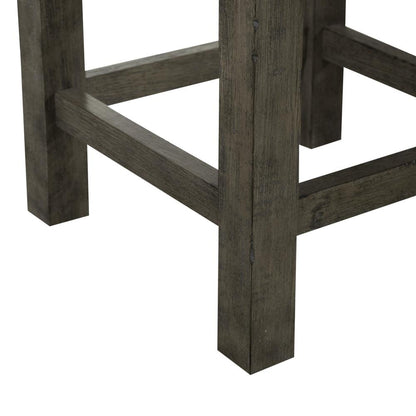 Uph Console Stool Contemporary Grey in Dusty Taupe Finish