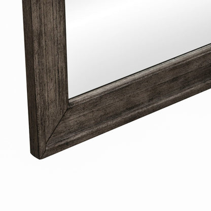 Avalon Arched Mirror - Coffee Bean Oak Wood Frame