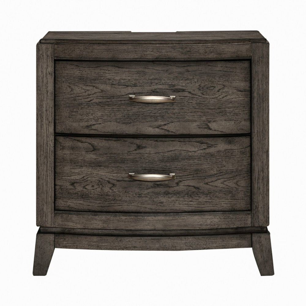 Avalon Bedroom Nightstand with AC USB Charging Station - Coffee Bean
