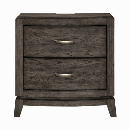 Avalon Bedroom Nightstand with AC USB Charging Station - Coffee Bean