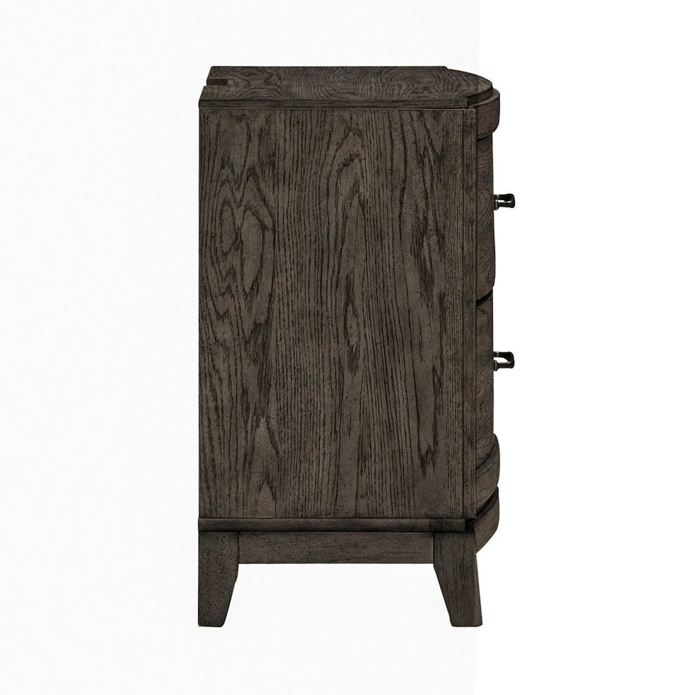 Avalon Bedroom Nightstand with AC USB Charging Station - Coffee Bean