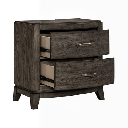 Avalon Bedroom Nightstand with AC USB Charging Station - Coffee Bean