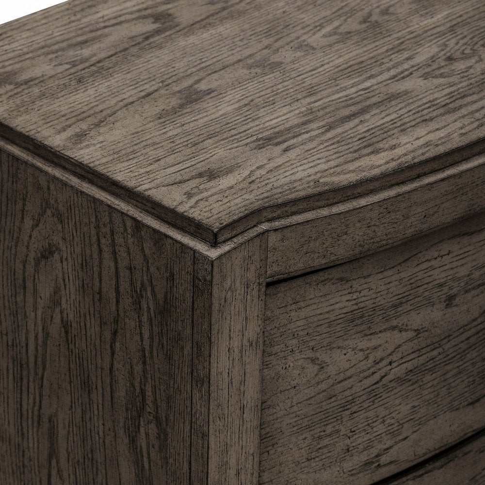 Avalon Bedroom Nightstand with AC USB Charging Station - Coffee Bean