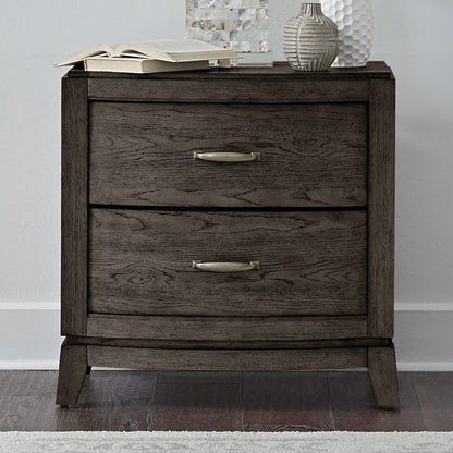 Avalon Bedroom Nightstand with AC USB Charging Station - Coffee Bean