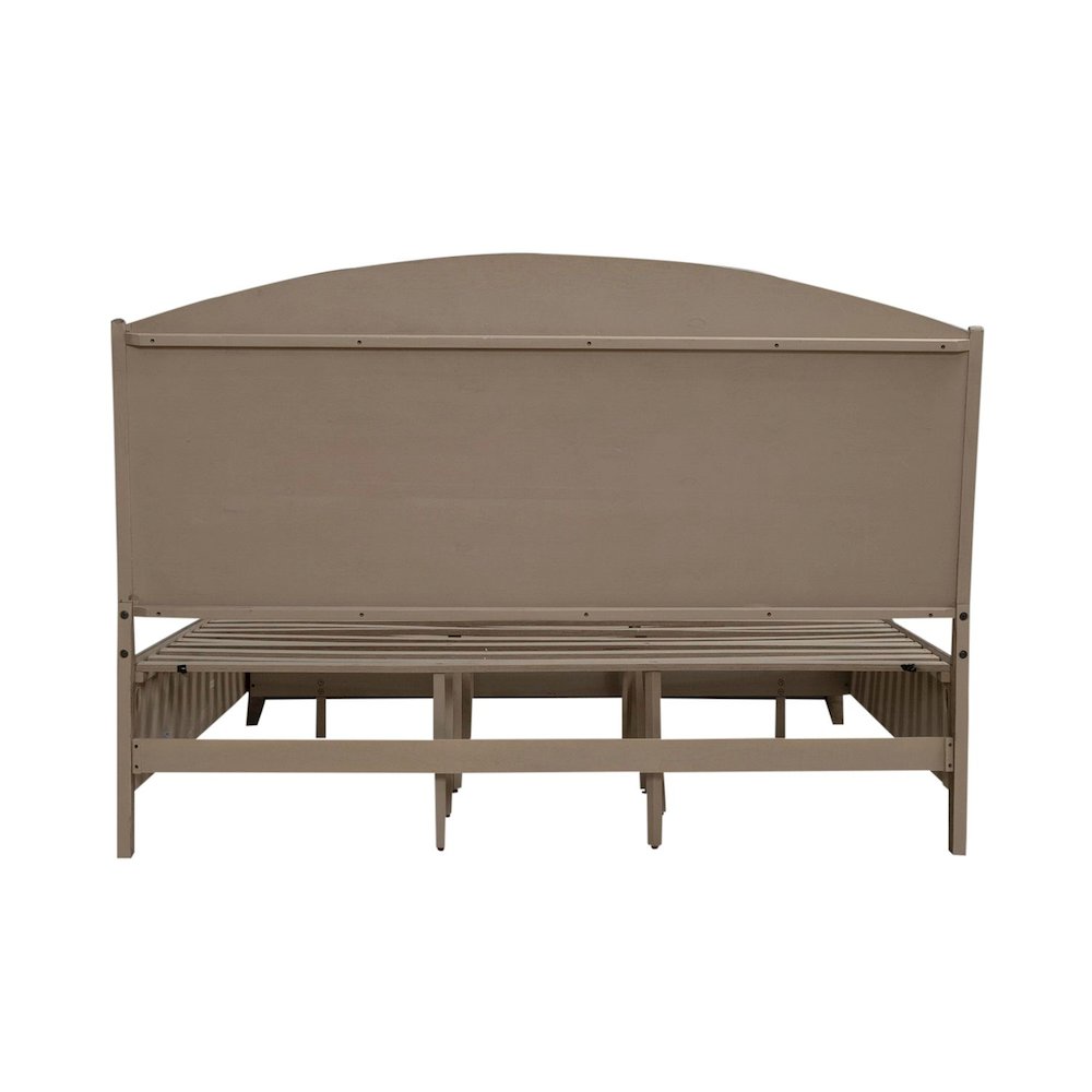 Avalon King Panel Storage Bed with Footboard Drawer - Coffee Bean Oak Wood