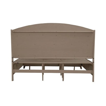 Avalon King Upholstered Storage Bed - Coffee Bean Oak Wood