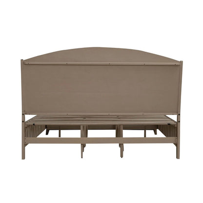Avalon Queen Panel Storage Bed with Footboard Drawer - Coffee Bean Oak Wood