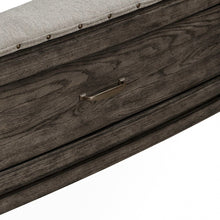 Avalon Queen Panel Storage Bed with Footboard Drawer - Coffee Bean Oak Wood