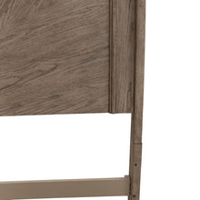 Avalon King Panel Headboard with Oak Wood Frame  - Burnished Beige