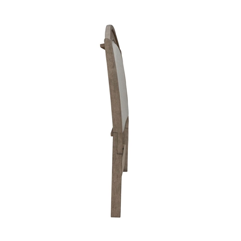 Avalon King Upholstered Headboard with Oak Wood Frame  - Burnished Beige