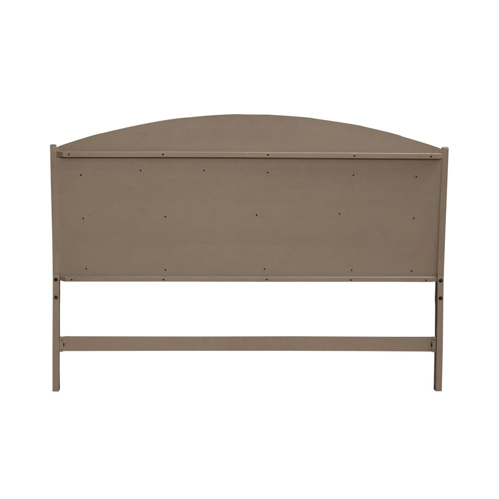 Avalon King Upholstered Headboard with Oak Wood Frame  - Burnished Beige