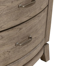 Bedroom Nightstand with Charging Station AC, USB-A, USB-C - Burnished Beige Oak