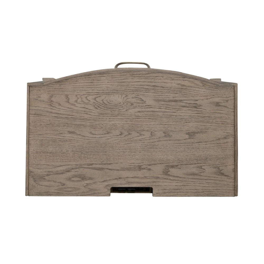 Bedroom Nightstand with Charging Station AC, USB-A, USB-C - Burnished Beige Oak