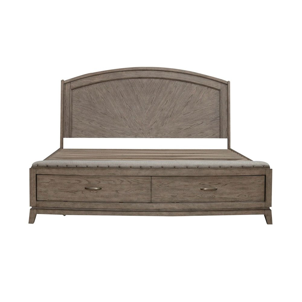 Avalon King Panel Storage Bed Frame with Footboard Drawer