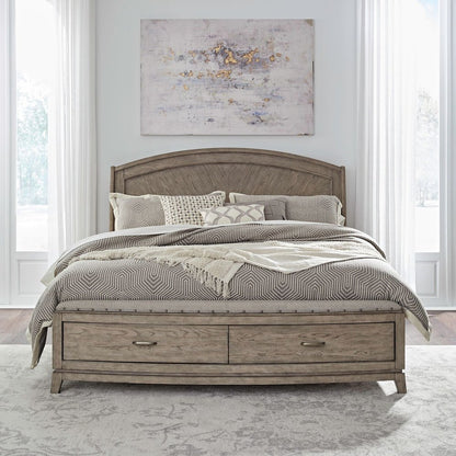 Avalon King Panel Storage Bed Frame with Footboard Drawer