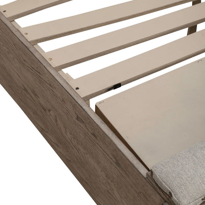Avalon King Upholstered Storage Bed Frame with Footboard Drawer