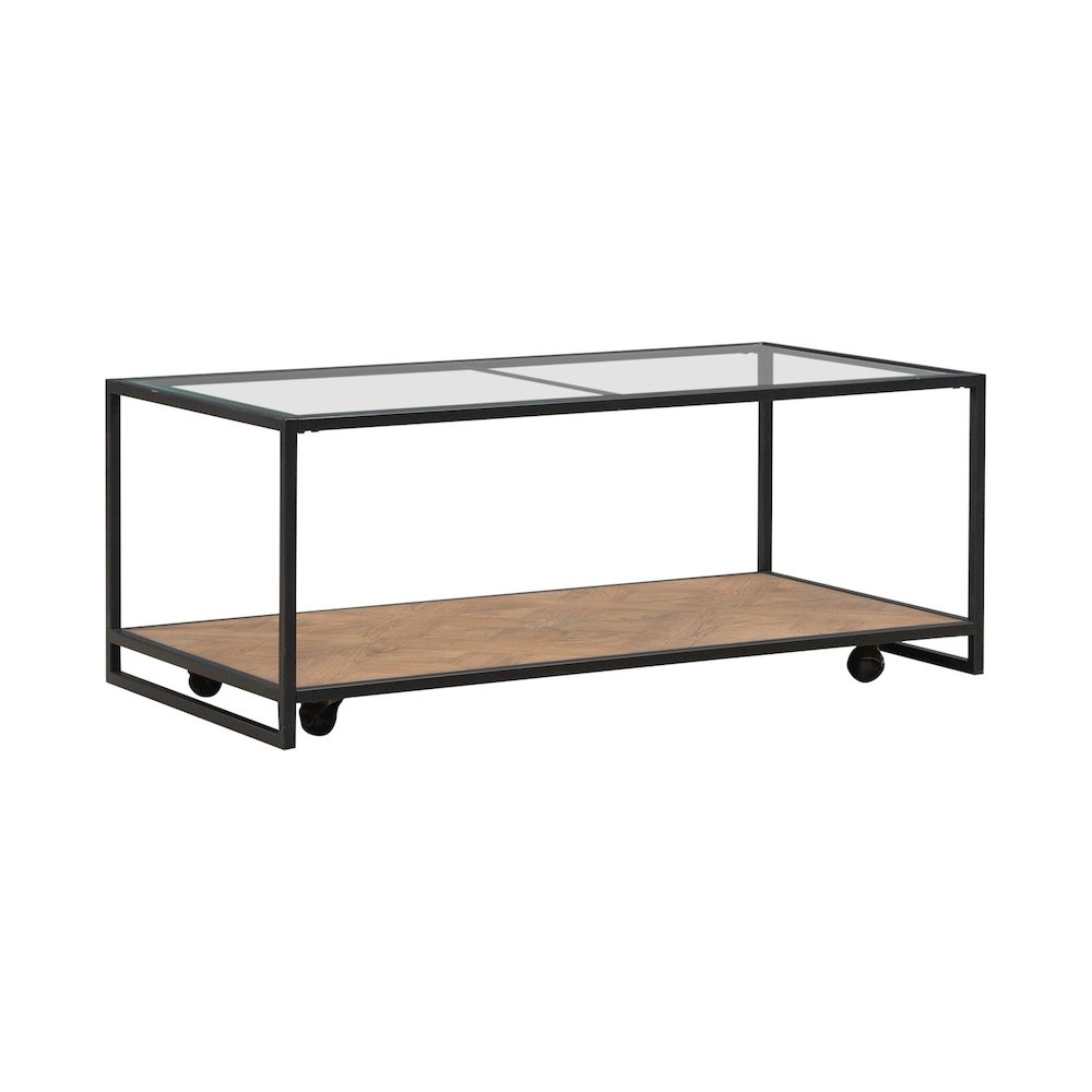 Bedford Cocktail Table for Living Room - Weathered Oak