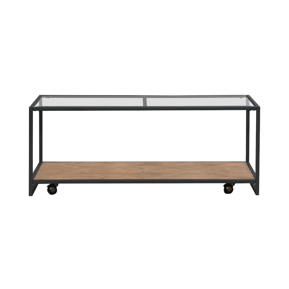 Bedford Cocktail Table for Living Room - Weathered Oak