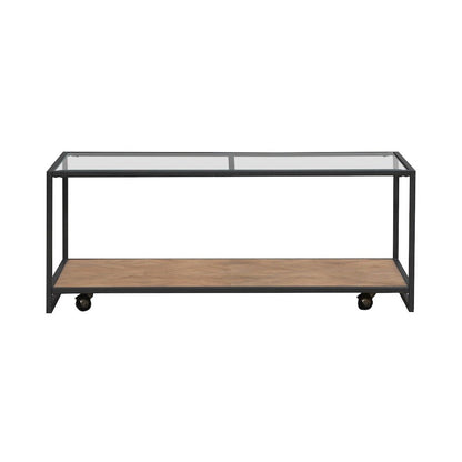 Bedford Cocktail Table for Living Room - Weathered Oak