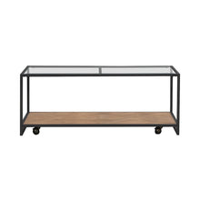 Bedford Cocktail Table for Living Room - Weathered Oak