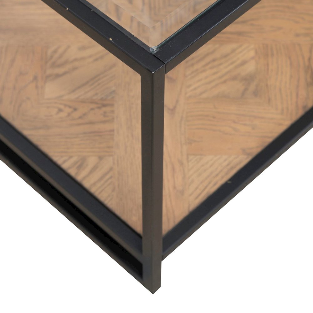 Bedford Cocktail Table for Living Room - Weathered Oak