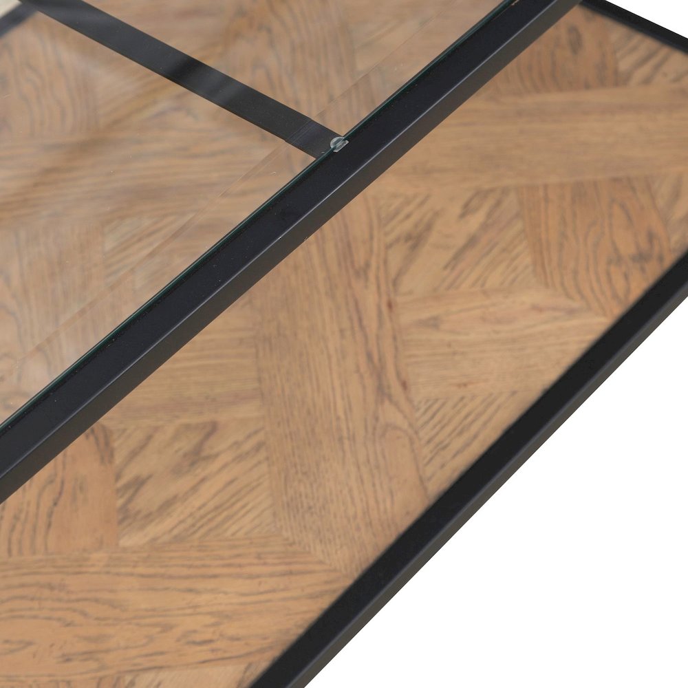 Bedford Cocktail Table for Living Room - Weathered Oak